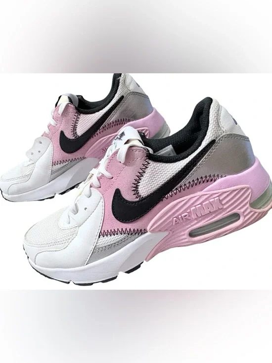 Nike Women's Air Max Excee White Light Arctic Pink Sneakers Black Sz 6 US - Picture 5 of 10